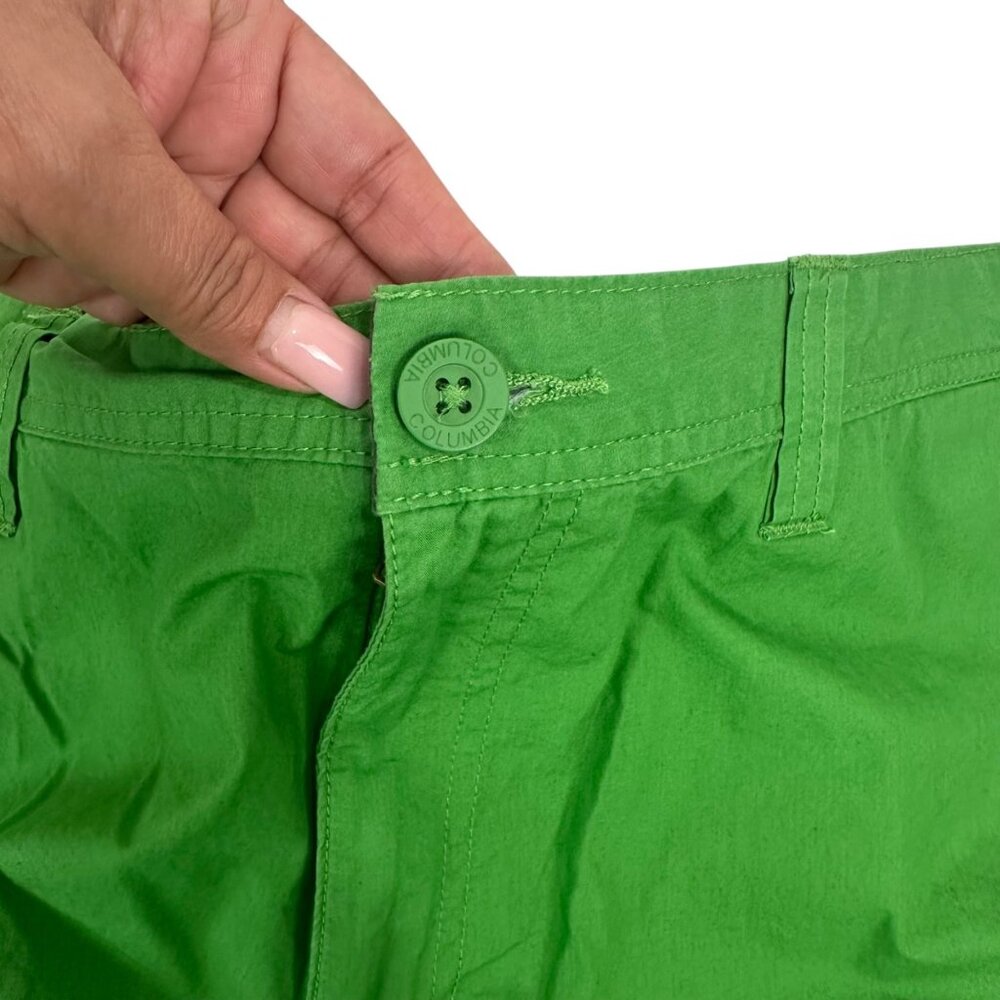 Columbia Mens Green Outdoor Casual Shorts Size 40 Inseam 9.5''Cotton/Poly Blend - Picture 10 of 12
